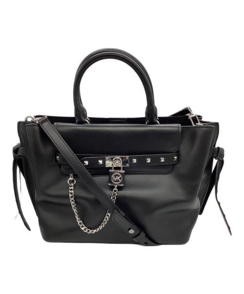 MICHAEL KORS（マイケル・コース）MICHAEL KORS (マイケル・コース) 2WAYショルダーバッグ ブラックの古着・服飾アイテム