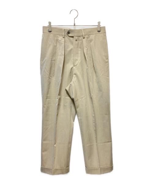 NEAT（ニート）NEAT (ニート) MIYUKI CLOTH タックパンツ ベージュ サイズ:48の古着・服飾アイテム