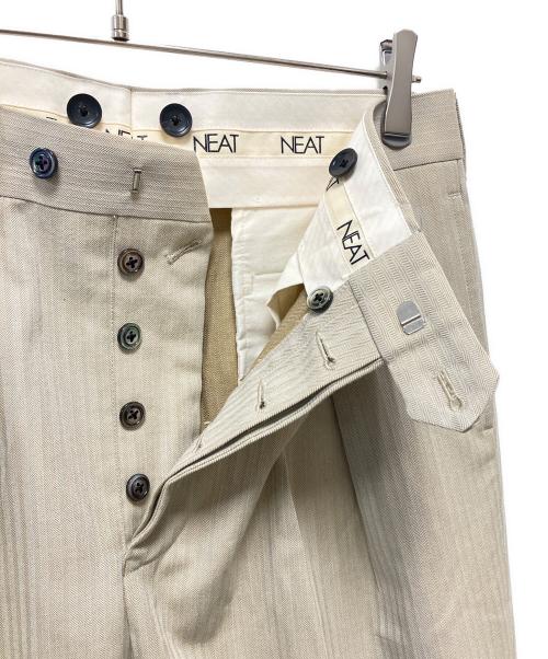NEAT（ニート）NEAT (ニート) MIYUKI CLOTH タックパンツ ベージュ サイズ:48の古着・服飾アイテム