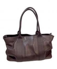 DELL'GA（デルガ）の古着「シュリンクレザートートバッグ」｜パープル