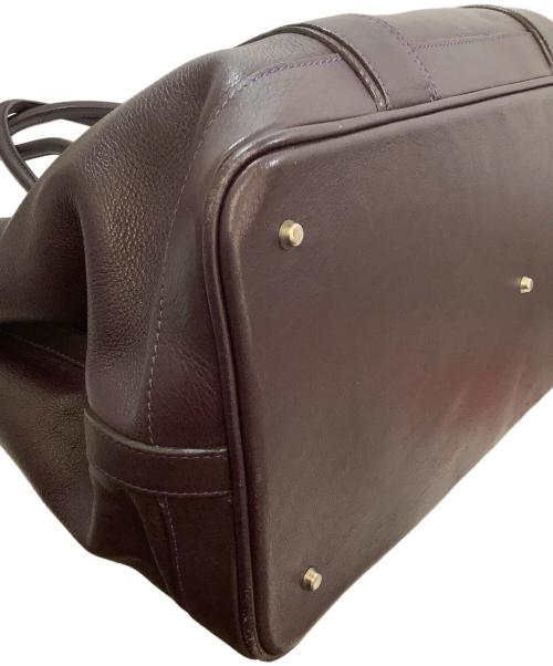 DELL'GA（デルガ）DELL'GA (デルガ) シュリンクレザートートバッグ パープルの古着・服飾アイテム