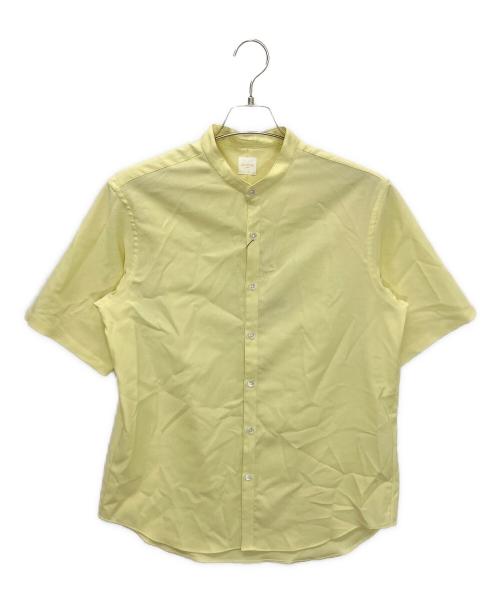 EDIFICE（エディフィス）EDIFICE (エディフィス) 22-051-300-5220-2-0　半袖バンドカラーシャツ イエロー サイズ:Mの古着・服飾アイテム