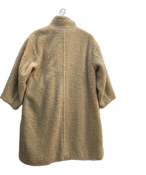 Adam et Rope（アダム エ ロペ）Adam et Rope (アダム エ ロペ) スタンドカラーボアコート ベージュ サイズ:Fの古着・服飾アイテム