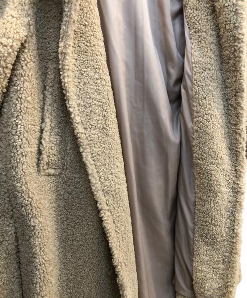 Adam et Rope（アダム エ ロペ）Adam et Rope (アダム エ ロペ) スタンドカラーボアコート ベージュ サイズ:Fの古着・服飾アイテム