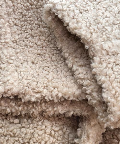 Adam et Rope（アダム エ ロペ）Adam et Rope (アダム エ ロペ) スタンドカラーボアコート ベージュ サイズ:Fの古着・服飾アイテム