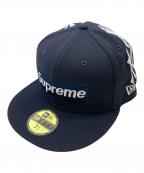 SUPREME×New Eraシュプリーム×ニューエラ）の古着「キャップ/ヤンキース Box Logo 59FIFTY」｜ブラック