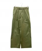 MARKAWAREマーカウェア）の古着「CLASSIC FIT TROUSERS ORGANIC COTTON TWILL」｜グリーン