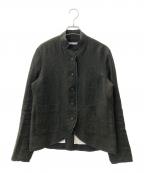 house of lotusハウスオブロータス）の古着「リネン混ジャケット」｜ブラック