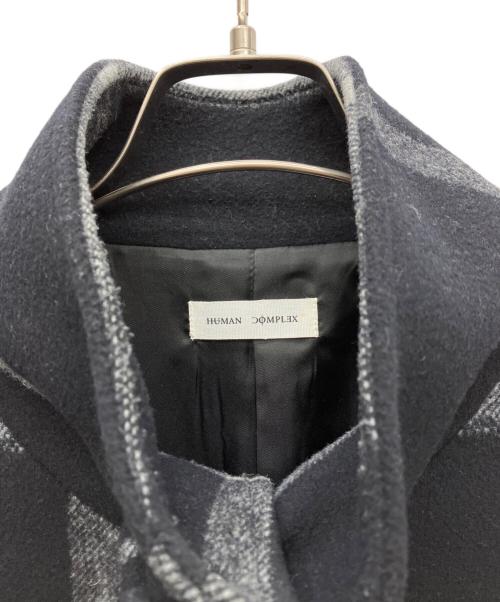 HUMAN COMPLEX（ヒューマンコンプレックス）HUMAN COMPLEX (ヒューマンコンプレックス) スタンドカラーコート ブラック サイズ:Mの古着・服飾アイテム