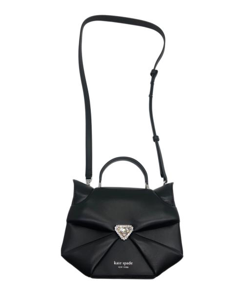 Kate Spade（ケイトスペード）Kate Spade (ケイトスペード) ウィスカーズ 3D キャット クロスボディ ブラックの古着・服飾アイテム