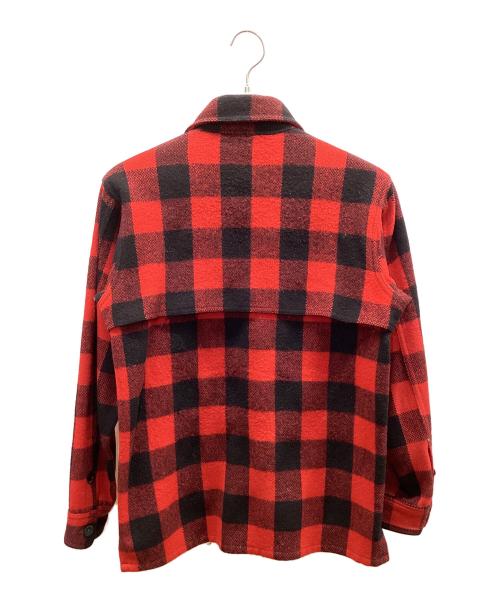 JOHNSON（ジョンソン）JOHNSON (ジョンソン) ジップアップジャケット レッド×ブラック サイズ:不明の古着・服飾アイテム