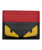 FENDIフェンディ）の古着「カードケース」｜ブラック×レッド