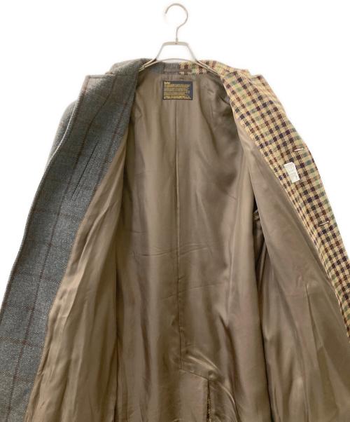 KOLOR（カラー）KOLOR (カラー) アシンメトリードッキングコート ブラウン×グレー サイズ:1の古着・服飾アイテム