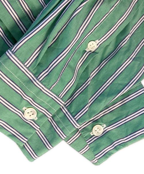 COLON（コロン）COLON (コロン) COLON Cotton Multi Stripe バンドカラー グリーン×ネイビー サイズ:SIZE 5の古着・服飾アイテム