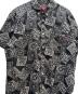 中古・古着 SUPREME (シュプリーム) 半袖シャツ ブラック×ホワイト サイズ:М：9000円
