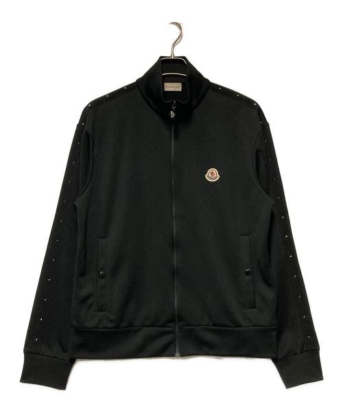 MONCLER（モンクレール）MONCLER (モンクレール) ZIP UP CARDIGAN / スタッズトラックジャケット ブラック サイズ:Lの古着・服飾アイテム