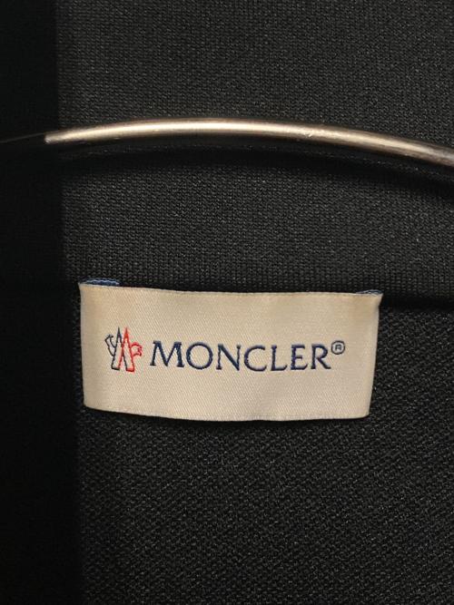MONCLER（モンクレール）MONCLER (モンクレール) ZIP UP CARDIGAN / スタッズトラックジャケット ブラック サイズ:Lの古着・服飾アイテム