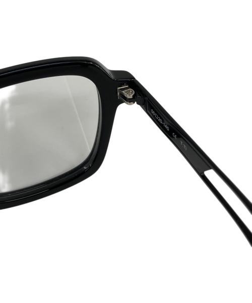 YOHJI YAMAMOTO（ヨウジヤマモト）YOHJI YAMAMOTO (ヨウジヤマモト) 伊達眼鏡 ブラックの古着・服飾アイテム