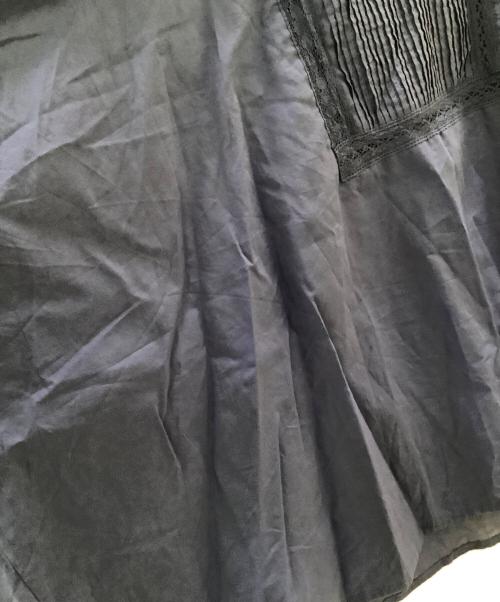 mizuiro-ind（ミズイロインド）mizuiro-ind (ミズイロインド) pin tuck short poncho ブルー サイズ:不明の古着・服飾アイテム