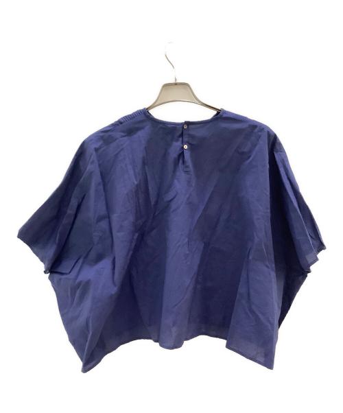 mizuiro-ind（ミズイロインド）mizuiro-ind (ミズイロインド) pin tuck short poncho ブルー サイズ:不明の古着・服飾アイテム