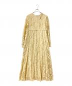 CLANEクラネ）の古着「長袖ワンピース」｜ベージュ