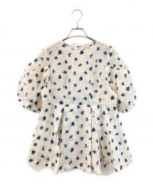 FRAY ID（フレイ アイディー）の古着「半袖ブラウス」｜ホワイト