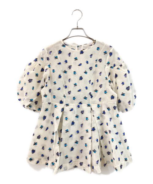 FRAY ID（フレイ アイディー）FRAY ID (フレイ アイディー) 半袖ブラウス ホワイト サイズ:F 未使用品の古着・服飾アイテム