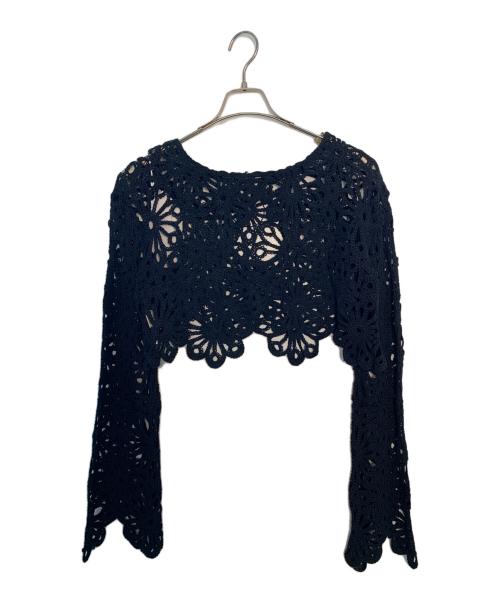 Ameri VINTAGE（アメリヴィンテージ）Ameri VINTAGE (アメリヴィンテージ) Ameri VINTAGE MEDI FLOWER SAINT LACE TOP レーストップス ブラック サイズ:Mの古着・服飾アイテム