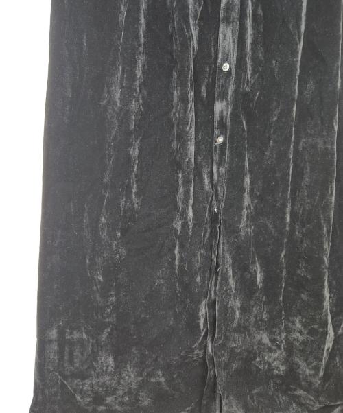 PRANK PROJECT（プランクプロジェクト）PRANK PROJECT (プランクプロジェクト) ベロアコンビシャツワンピース ブラック サイズ:FREEの古着・服飾アイテム