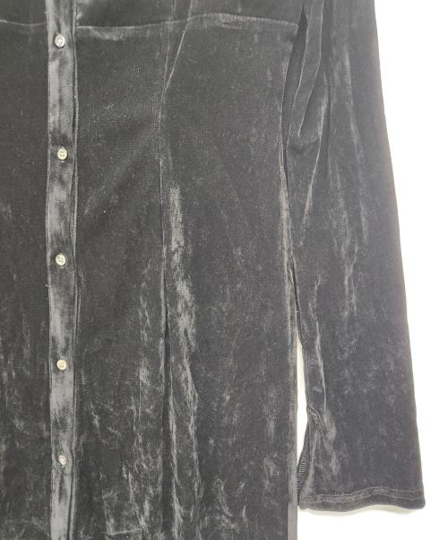 PRANK PROJECT（プランクプロジェクト）PRANK PROJECT (プランクプロジェクト) ベロアコンビシャツワンピース ブラック サイズ:FREEの古着・服飾アイテム