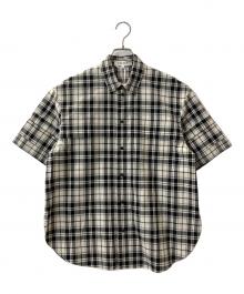 ENFOLD（エンフォルド）の古着「クラシカルチェック レイヤードMEN’Sライク シャツ」｜ホワイト×ブラック