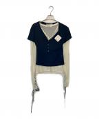 PRANK PROJECTプランクプロジェクト）の古着「PRANK PROJECT レイヤードカットソー」｜ホワイト×ブラック