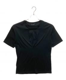 ato（アトウ）の古着「AM20C-T03　BOX PLEATS T-SHIRT」｜ブラック