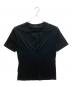 ato（アトウ）の古着「AM20C-T03　BOX PLEATS T-SHIRT」｜ブラック