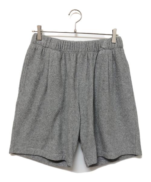 moc T（モクティー）moc T (モクティー) PILE LOOPWHEEL EASY SHORTS グレー サイズ:Lの古着・服飾アイテム