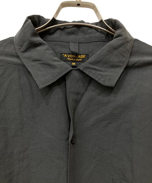 A vontade（アボンタージ）A vontade (アボンタージ) リネン混オープンカラーシャツ グレー サイズ:Ｍの古着・服飾アイテム