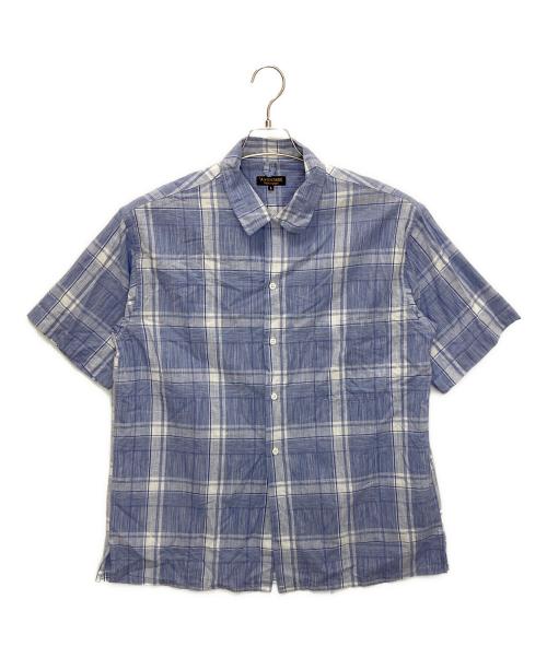 A vontade（アボンタージ）A vontade (アボンタージ) リネン混オープンカラーシャツ ブルー サイズ:Lの古着・服飾アイテム