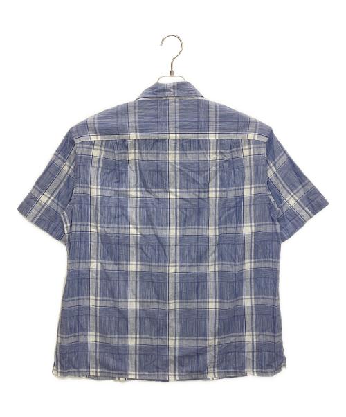 A vontade（アボンタージ）A vontade (アボンタージ) リネン混オープンカラーシャツ ブルー サイズ:Lの古着・服飾アイテム