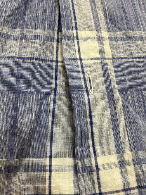 A vontade（アボンタージ）A vontade (アボンタージ) リネン混オープンカラーシャツ ブルー サイズ:Lの古着・服飾アイテム