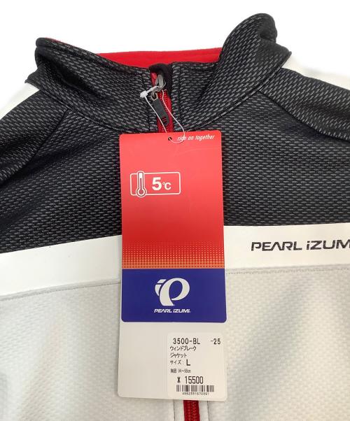 PEARL IZUMI（パールイズミ）PEARL IZUMI (パールイズミ) ウインドブレーカー ホワイト×ブラック サイズ:L 未使用品の古着・服飾アイテム