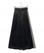 MAISON SPECIALメゾンスペシャル）の古着「サイドラインワイドパンツ」｜ブラック