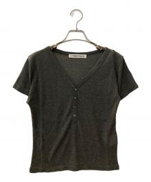 PRANK PROJECT（プランクプロジェクト）の古着「Henley Layered Top / ヘンリーレイヤードトップ」｜グレー