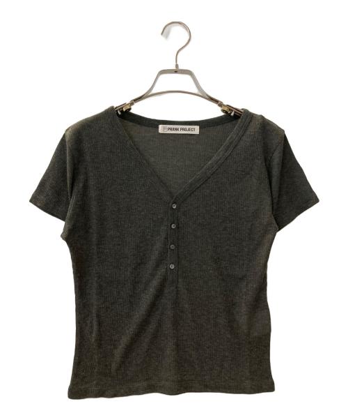 PRANK PROJECT（プランクプロジェクト）PRANK PROJECT (プランクプロジェクト) Henley Layered Top / ヘンリーレイヤードトップ グレー サイズ:F 未使用品の古着・服飾アイテム