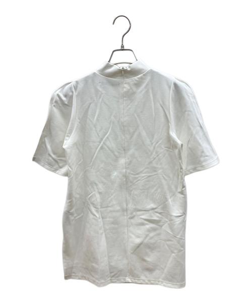 UN3D.（アンスリード）UN3D. (アンスリード) ハイネックカットトップ ホワイト サイズ:38の古着・服飾アイテム