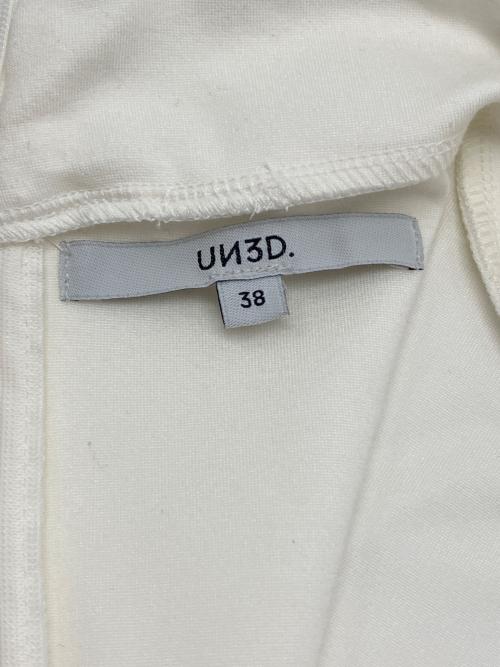 UN3D.（アンスリード）UN3D. (アンスリード) ハイネックカットトップ ホワイト サイズ:38の古着・服飾アイテム