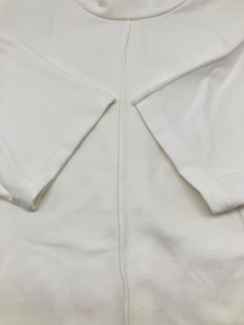 UN3D.（アンスリード）UN3D. (アンスリード) ハイネックカットトップ ホワイト サイズ:38の古着・服飾アイテム