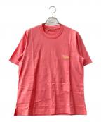 MARNIマルニ）の古着「23SS ブランドロゴ刺繍クルーネックTシャツ」｜ピンク