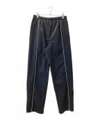 LACOSTEラコステ）の古着「ナイロンパイピングトラックパンツ」｜ブラック