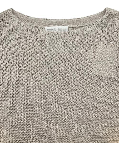 BEARDSLEY（ビアズリー）BEARDSLEY (ビアズリー) ノースリーブブラウス ベージュ サイズ:Fの古着・服飾アイテム