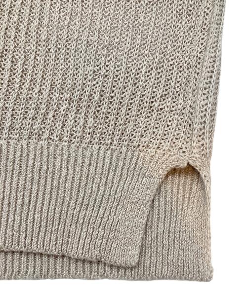 BEARDSLEY（ビアズリー）BEARDSLEY (ビアズリー) ノースリーブブラウス ベージュ サイズ:Fの古着・服飾アイテム